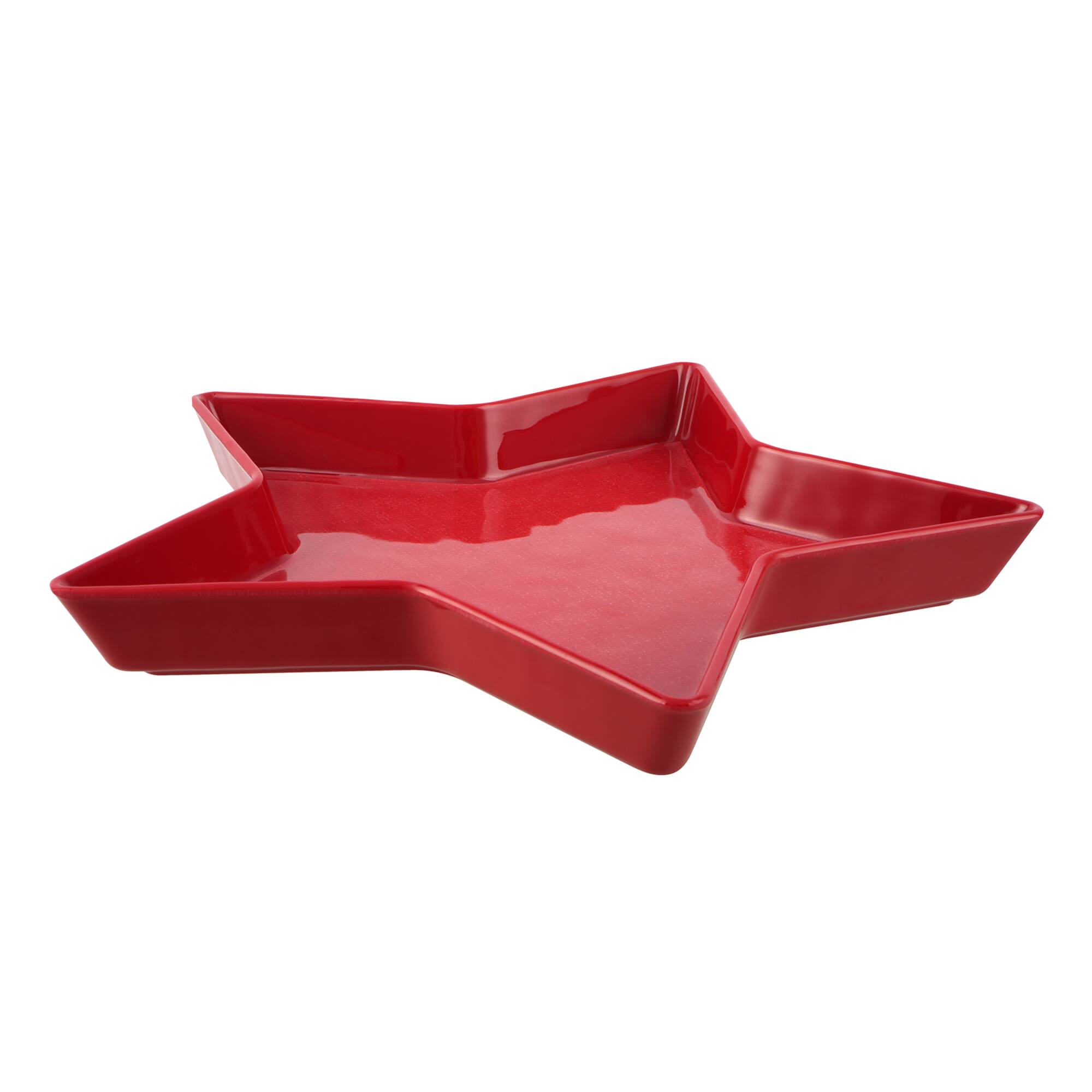 11" Red Melamine Star Plate by Celebrate It™